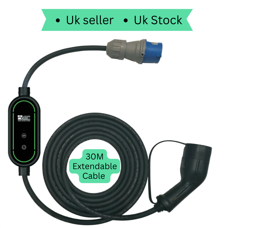 PORTABLE EV CAR CHARGER 7KW 32A 230V